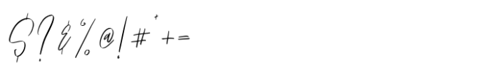 Emitha Script Font OTHER CHARS