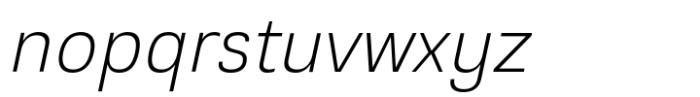 Emmali Extra Light Italic Font LOWERCASE