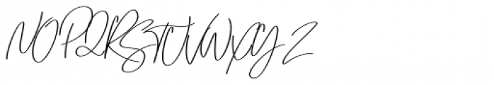Emmylou Signature Demi Bold Sl Font UPPERCASE