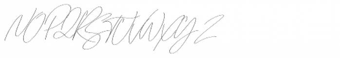 Emmylou Signature Extra Light Extra Sl Font UPPERCASE