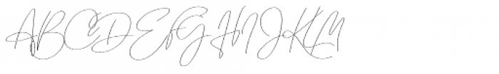 Emmylou Signature Extra Light Sl Font UPPERCASE
