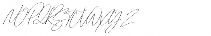 Emmylou Signature Light Extra Sl Font UPPERCASE