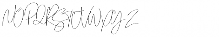 Emmylou Signature Light Font UPPERCASE