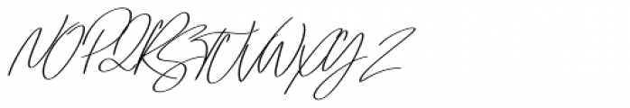 Emmylou Signature Semi Bold Extra Sl Font UPPERCASE