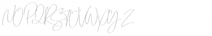 Emmylou Signature Thin Font UPPERCASE
