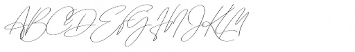 Emmylou Signature Ultra Light Extra Sl Font UPPERCASE