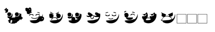 Emofont 3 Font UPPERCASE