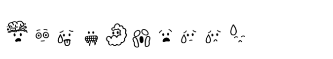 Emoji Emotions Faces Font OTHER CHARS