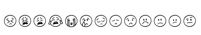 Emoji Emotions Regular Font UPPERCASE