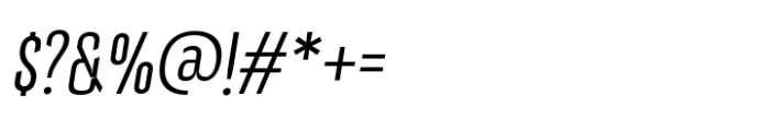 Emoland Extra Light Italic Font OTHER CHARS