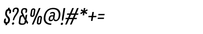 Emoland Light Italic Font OTHER CHARS