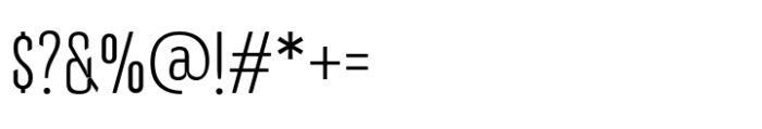 Emoland Thin Font OTHER CHARS