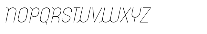 Emoli Hairline Italic Font UPPERCASE