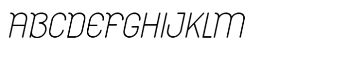Emoli Light Italic Font UPPERCASE