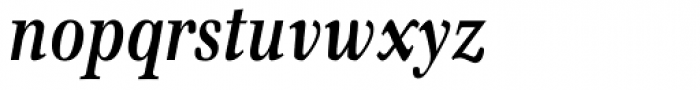 Emona Condensed Bold Italic Font LOWERCASE