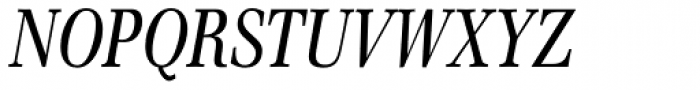 Emona Condensed Italic Font UPPERCASE