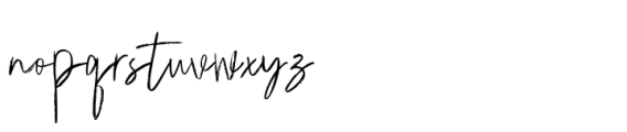 Emoray Signature Brush Font LOWERCASE