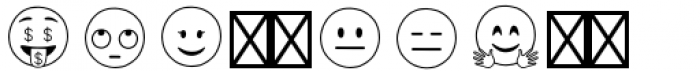 Emotions Emoji Regular Font OTHER CHARS