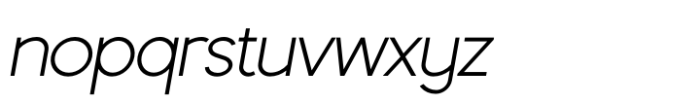Emotive Type Sans Italic Font LOWERCASE