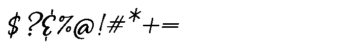 Empathy Script Black Italic Font OTHER CHARS