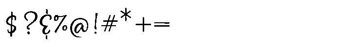 Empathy Script Bold Font OTHER CHARS