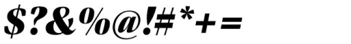 Empira Black Italic Font OTHER CHARS