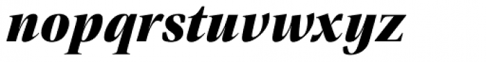 Empira Black Italic Font LOWERCASE