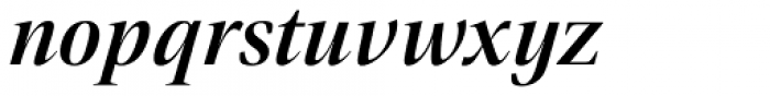 Empira Demi Bold Italic Font LOWERCASE