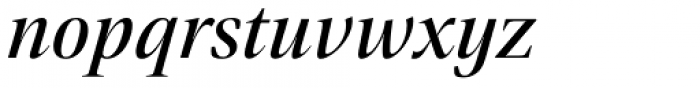 Empira Medium Italic Font LOWERCASE