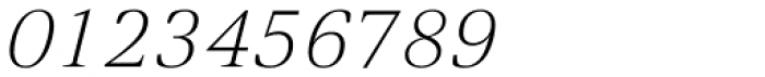 Empira Thin Italic Font OTHER CHARS