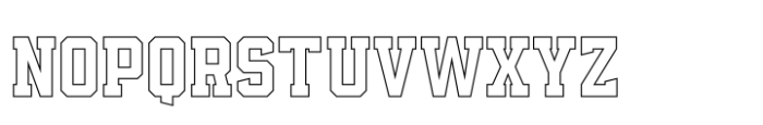 Empirez Hollow Font UPPERCASE