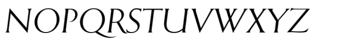 Emporia Roman Italic Font UPPERCASE