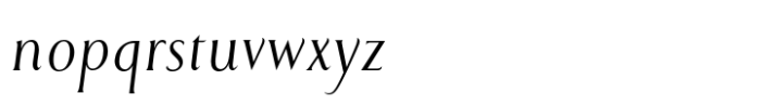 Emporia Roman Italic Font LOWERCASE