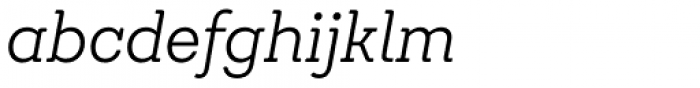 Emy Slab Alt Light Italic Font LOWERCASE