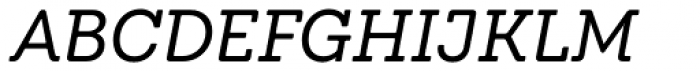 Emy Slab Alt Regular Italic Font UPPERCASE