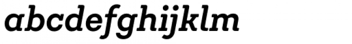 Emy Slab Alt Semi Bold Italic Font LOWERCASE
