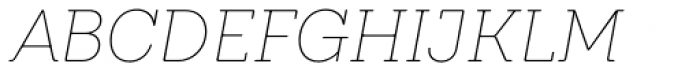 Emy Slab Alt Thin Italic Font UPPERCASE