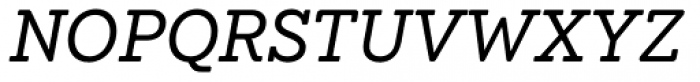 Emy Slab Regular Italic Font UPPERCASE