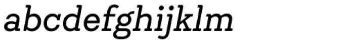 Emy Slab Regular Italic Font LOWERCASE