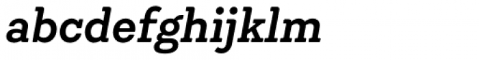 Emy Slab Semi Bold Italic Font LOWERCASE