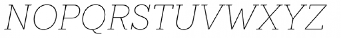Emy Slab Thin Italic Font UPPERCASE