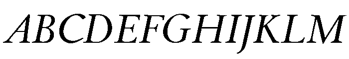 Emerson Book Italic Font UPPERCASE