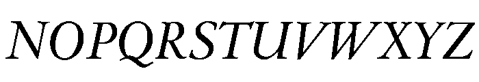 Emerson Book Italic Font UPPERCASE