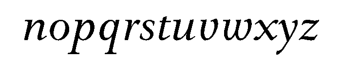 Emerson Book Italic Font LOWERCASE