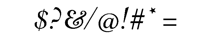 Emerson Display Book Italic Font OTHER CHARS