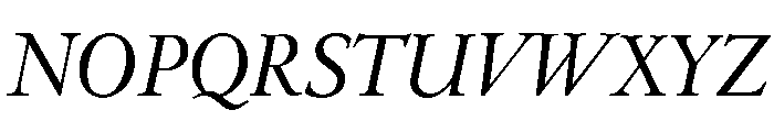 Emerson Display Book Italic Font UPPERCASE