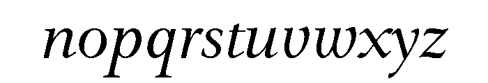 Emerson Display Book Italic Font LOWERCASE
