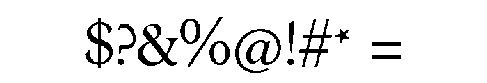 Emerson Display Book Font OTHER CHARS