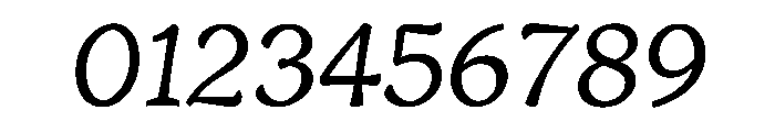 Engria Book Italic Font OTHER CHARS