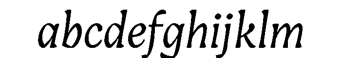 Engria Book Italic FONT